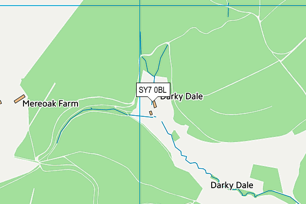 SY7 0BL map - OS VectorMap District (Ordnance Survey)