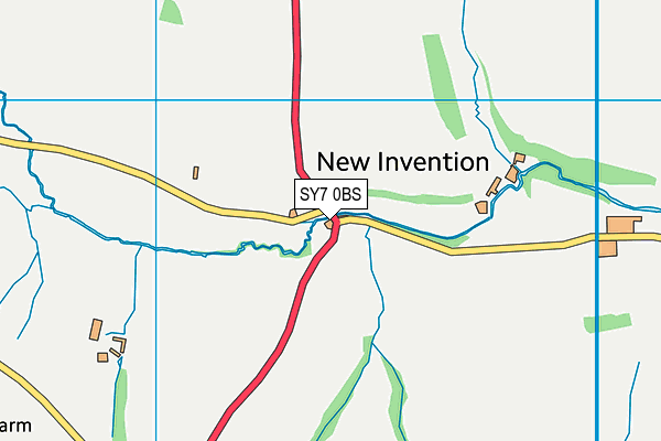 SY7 0BS map - OS VectorMap District (Ordnance Survey)