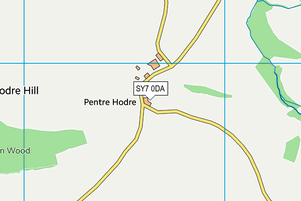 SY7 0DA map - OS VectorMap District (Ordnance Survey)