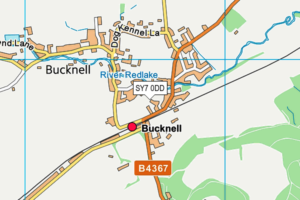 SY7 0DD map - OS VectorMap District (Ordnance Survey)