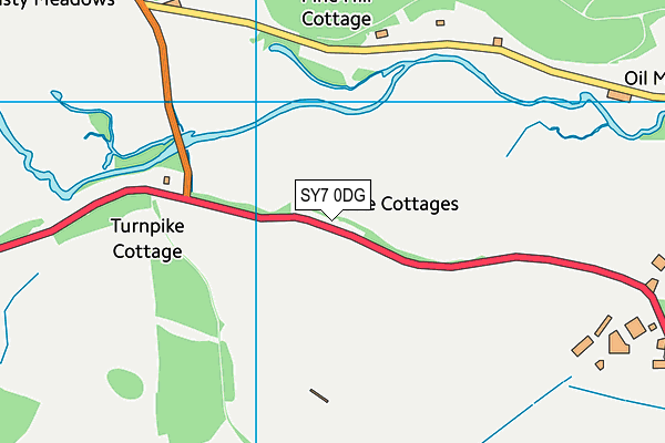 SY7 0DG map - OS VectorMap District (Ordnance Survey)