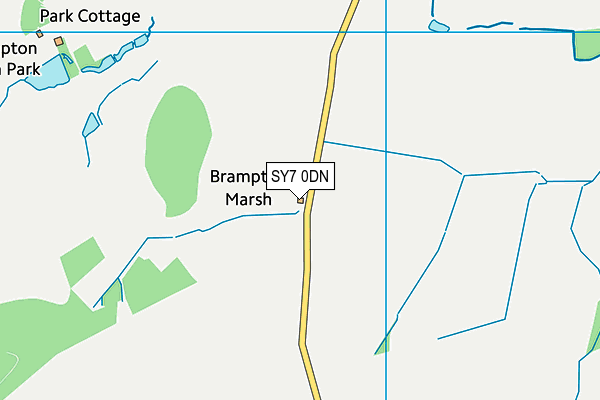 SY7 0DN map - OS VectorMap District (Ordnance Survey)