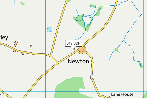 SY7 0DP map - OS VectorMap District (Ordnance Survey)