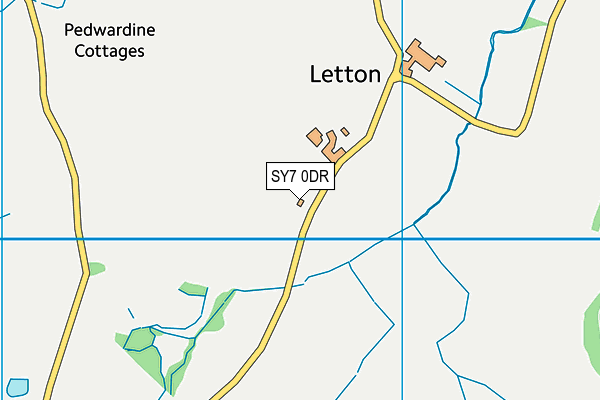 SY7 0DR map - OS VectorMap District (Ordnance Survey)