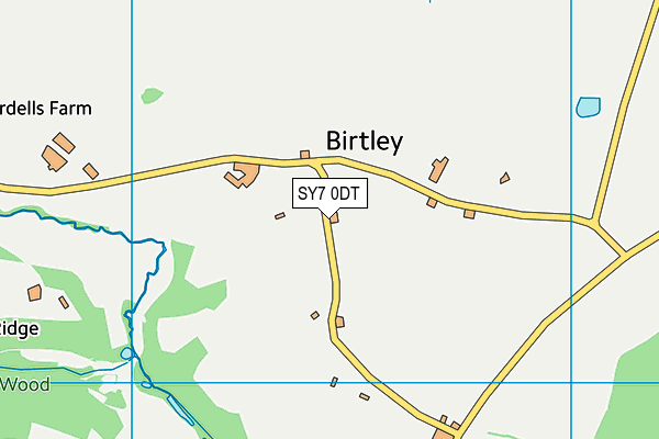 SY7 0DT map - OS VectorMap District (Ordnance Survey)