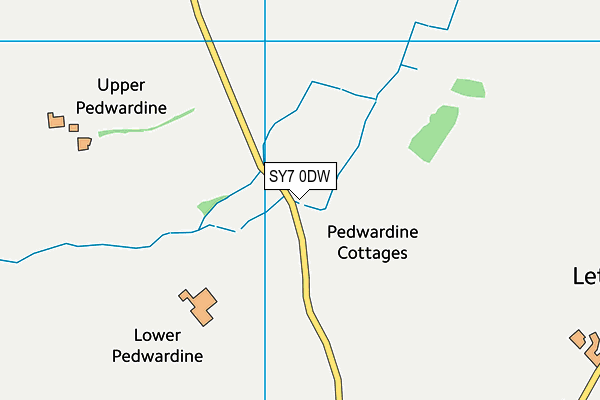 SY7 0DW map - OS VectorMap District (Ordnance Survey)