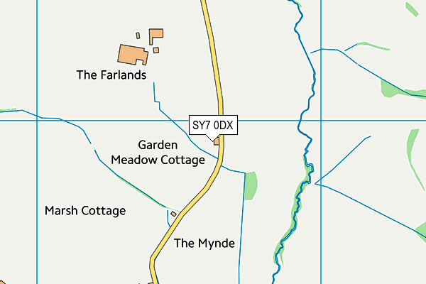 SY7 0DX map - OS VectorMap District (Ordnance Survey)