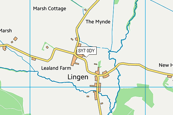 SY7 0DY map - OS VectorMap District (Ordnance Survey)