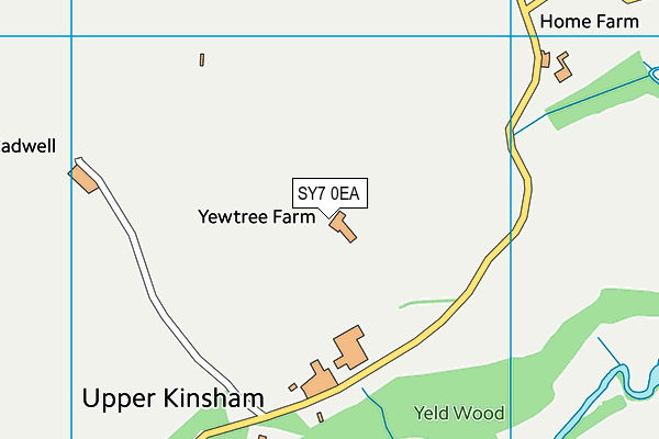 SY7 0EA map - OS VectorMap District (Ordnance Survey)