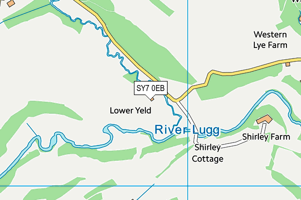 SY7 0EB map - OS VectorMap District (Ordnance Survey)