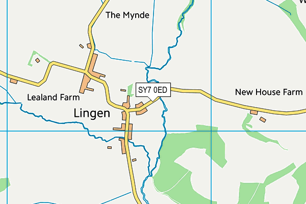 SY7 0ED map - OS VectorMap District (Ordnance Survey)