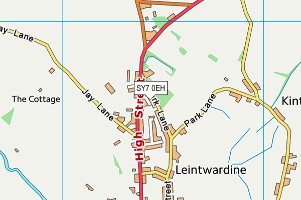 SY7 0EH map - OS VectorMap District (Ordnance Survey)