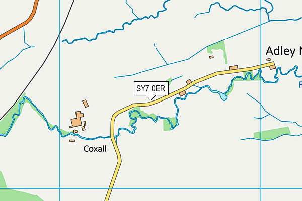 SY7 0ER map - OS VectorMap District (Ordnance Survey)