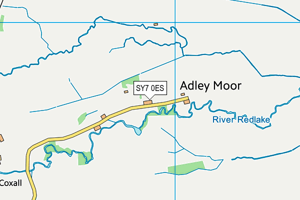 SY7 0ES map - OS VectorMap District (Ordnance Survey)