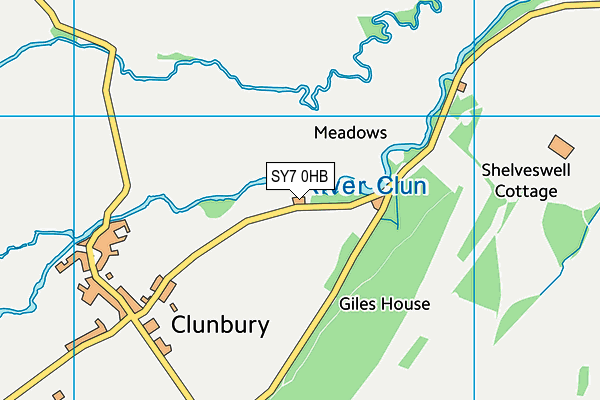 SY7 0HB map - OS VectorMap District (Ordnance Survey)