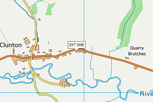 SY7 0HR map - OS VectorMap District (Ordnance Survey)