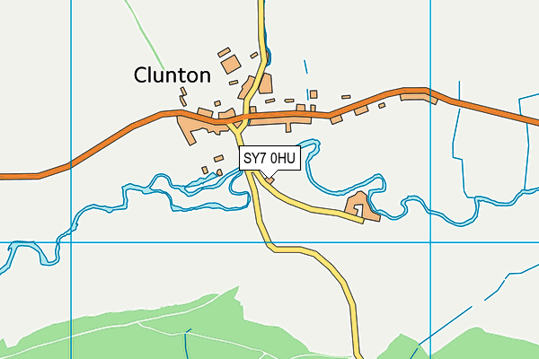 SY7 0HU map - OS VectorMap District (Ordnance Survey)