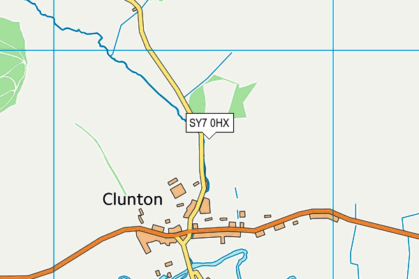 SY7 0HX map - OS VectorMap District (Ordnance Survey)