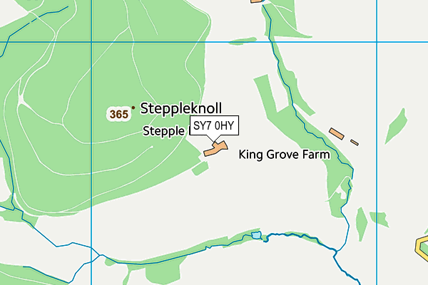 SY7 0HY map - OS VectorMap District (Ordnance Survey)