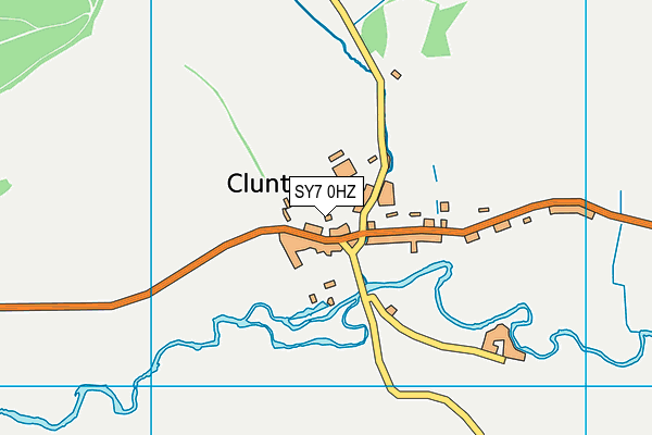 SY7 0HZ map - OS VectorMap District (Ordnance Survey)