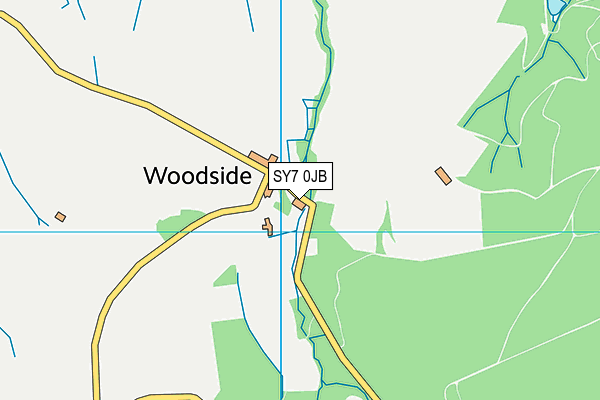 SY7 0JB map - OS VectorMap District (Ordnance Survey)