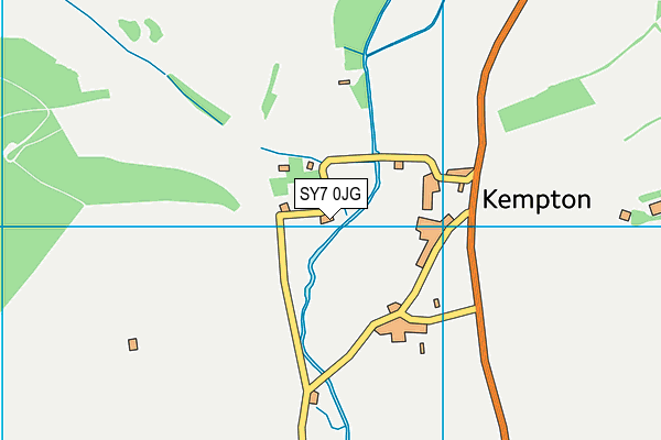 SY7 0JG map - OS VectorMap District (Ordnance Survey)