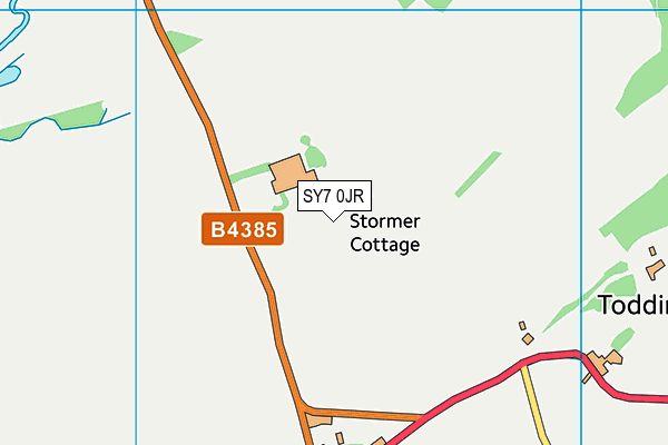 SY7 0JR map - OS VectorMap District (Ordnance Survey)