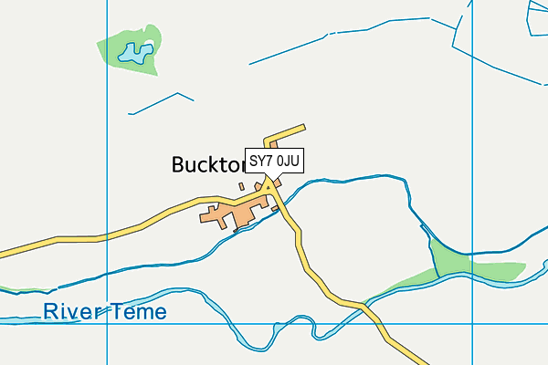 SY7 0JU map - OS VectorMap District (Ordnance Survey)