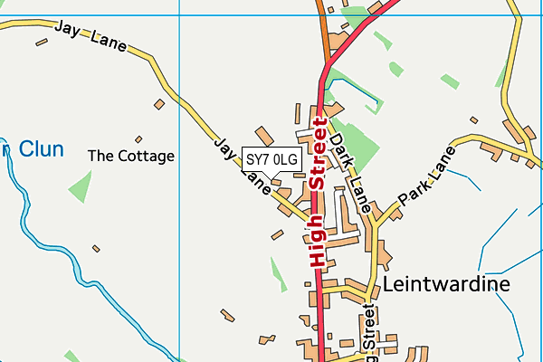 SY7 0LG map - OS VectorMap District (Ordnance Survey)