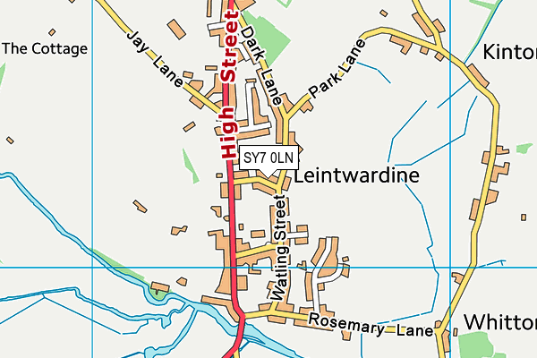 SY7 0LN map - OS VectorMap District (Ordnance Survey)