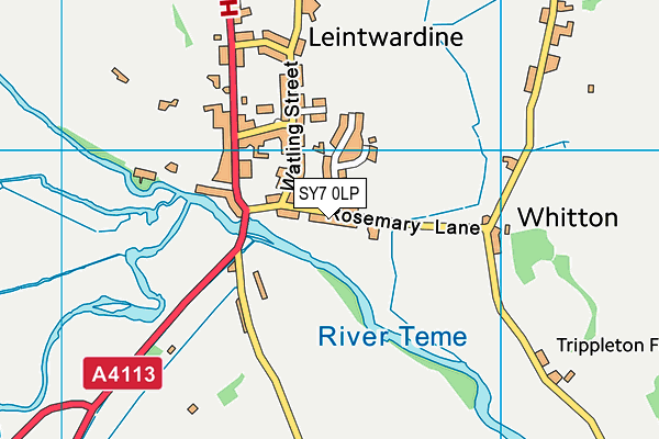 SY7 0LP map - OS VectorMap District (Ordnance Survey)