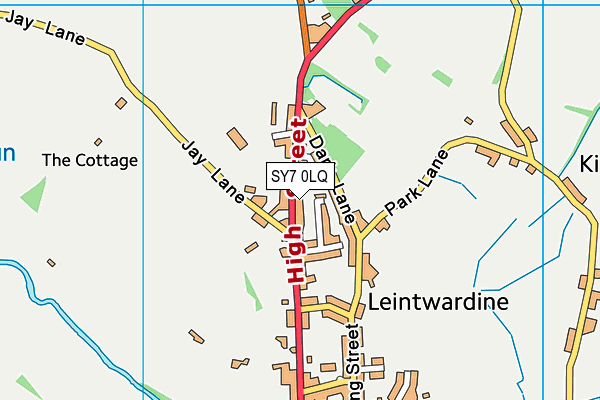 Map of BURNSIDE RESIDENTS MAINTENANCE (LEINTWARDINE) LIMITED at district scale