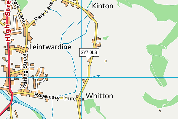 SY7 0LS map - OS VectorMap District (Ordnance Survey)