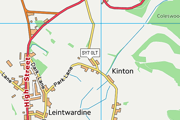 SY7 0LT map - OS VectorMap District (Ordnance Survey)