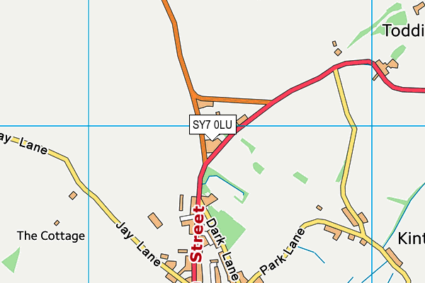 SY7 0LU map - OS VectorMap District (Ordnance Survey)