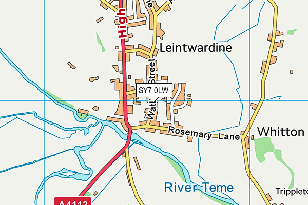SY7 0LW map - OS VectorMap District (Ordnance Survey)