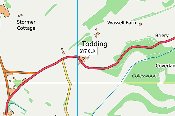 SY7 0LX map - OS VectorMap District (Ordnance Survey)