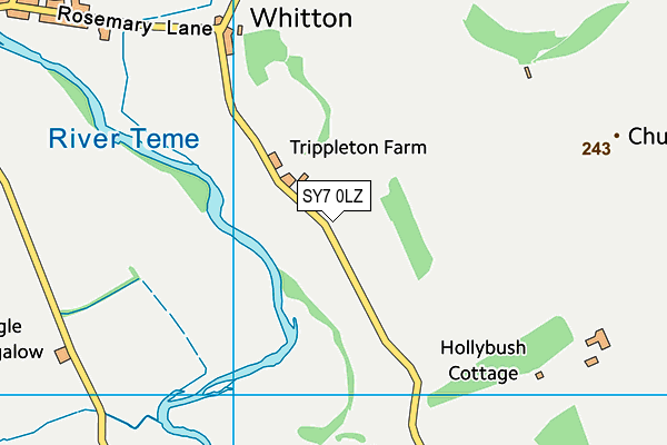 SY7 0LZ map - OS VectorMap District (Ordnance Survey)