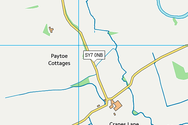 SY7 0NB map - OS VectorMap District (Ordnance Survey)