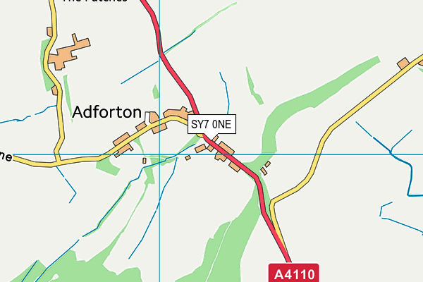 SY7 0NE map - OS VectorMap District (Ordnance Survey)