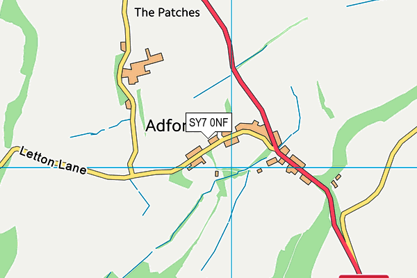 SY7 0NF map - OS VectorMap District (Ordnance Survey)