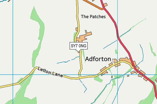 SY7 0NG map - OS VectorMap District (Ordnance Survey)