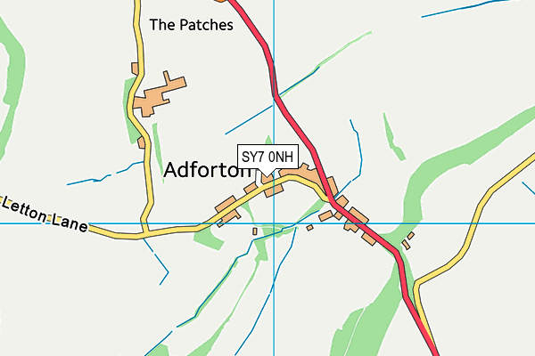 SY7 0NH map - OS VectorMap District (Ordnance Survey)