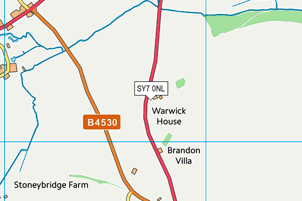 SY7 0NL map - OS VectorMap District (Ordnance Survey)