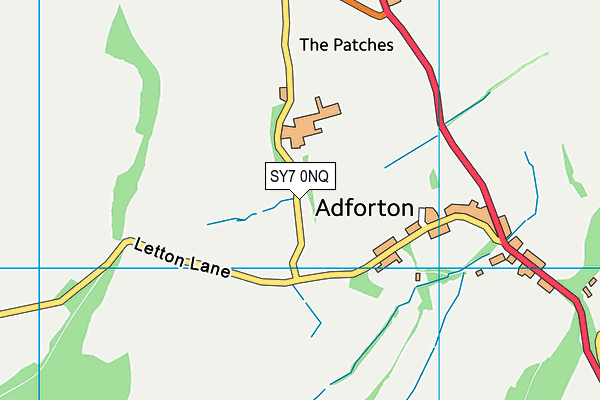 SY7 0NQ map - OS VectorMap District (Ordnance Survey)