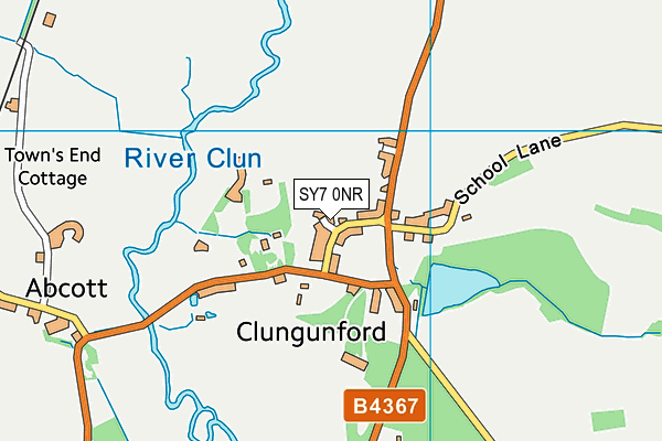 SY7 0NR map - OS VectorMap District (Ordnance Survey)