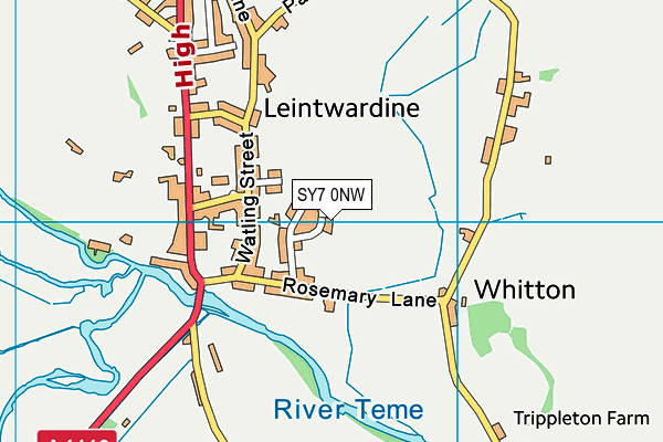 SY7 0NW map - OS VectorMap District (Ordnance Survey)