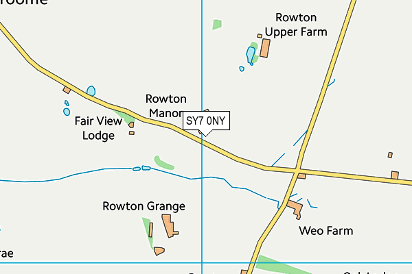 SY7 0NY map - OS VectorMap District (Ordnance Survey)