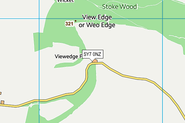 SY7 0NZ map - OS VectorMap District (Ordnance Survey)