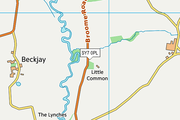 SY7 0PL map - OS VectorMap District (Ordnance Survey)